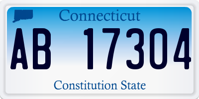 CT license plate AB17304