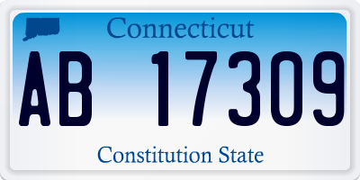 CT license plate AB17309