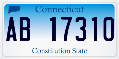 CT license plate AB17310