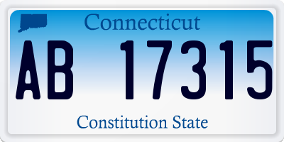 CT license plate AB17315