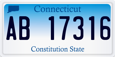 CT license plate AB17316