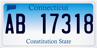 CT license plate AB17318