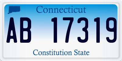 CT license plate AB17319