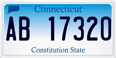 CT license plate AB17320