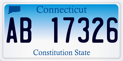 CT license plate AB17326