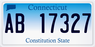 CT license plate AB17327