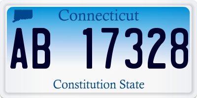 CT license plate AB17328