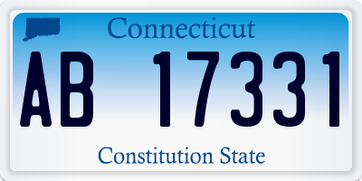 CT license plate AB17331