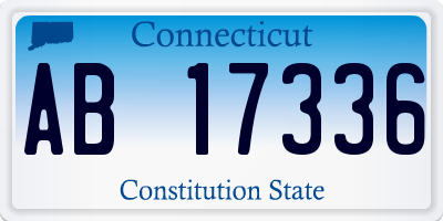 CT license plate AB17336