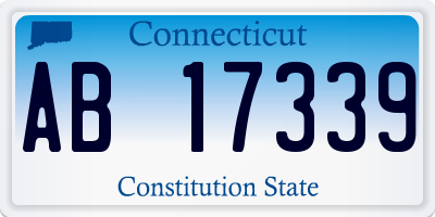 CT license plate AB17339