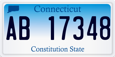 CT license plate AB17348