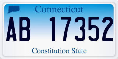 CT license plate AB17352