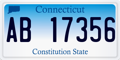 CT license plate AB17356