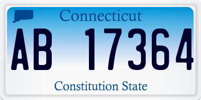 CT license plate AB17364