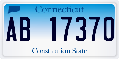 CT license plate AB17370