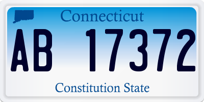 CT license plate AB17372