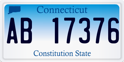 CT license plate AB17376