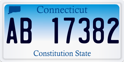 CT license plate AB17382