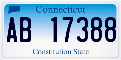 CT license plate AB17388