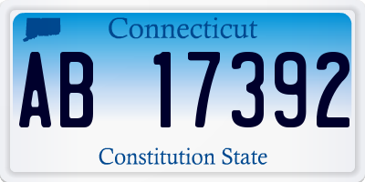 CT license plate AB17392