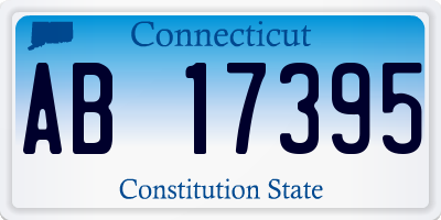 CT license plate AB17395