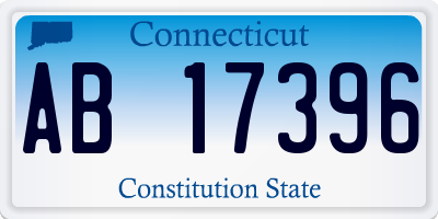 CT license plate AB17396