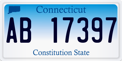 CT license plate AB17397