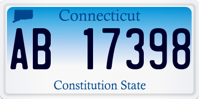 CT license plate AB17398