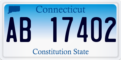 CT license plate AB17402