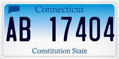 CT license plate AB17404