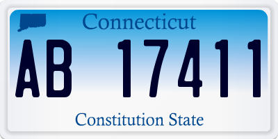 CT license plate AB17411