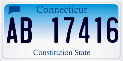 CT license plate AB17416