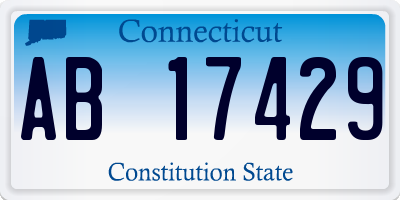CT license plate AB17429
