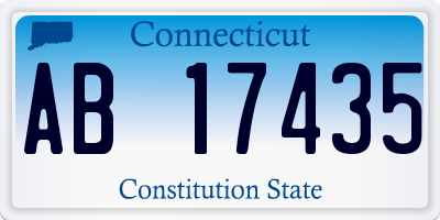 CT license plate AB17435