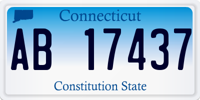 CT license plate AB17437