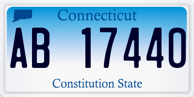 CT license plate AB17440