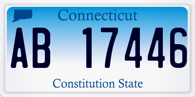 CT license plate AB17446