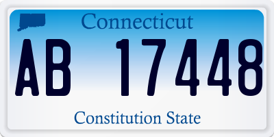 CT license plate AB17448