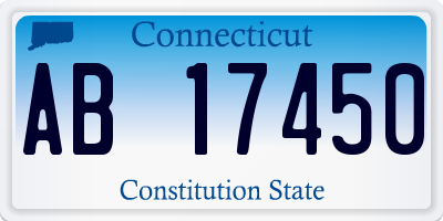 CT license plate AB17450