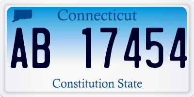 CT license plate AB17454