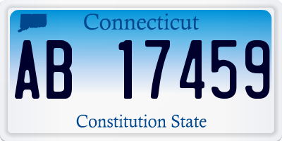 CT license plate AB17459