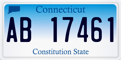 CT license plate AB17461