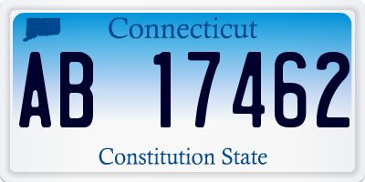 CT license plate AB17462