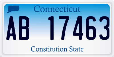 CT license plate AB17463