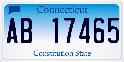 CT license plate AB17465