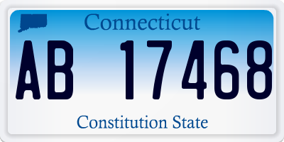 CT license plate AB17468