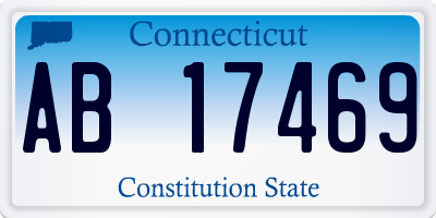 CT license plate AB17469