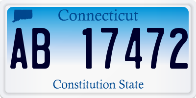 CT license plate AB17472