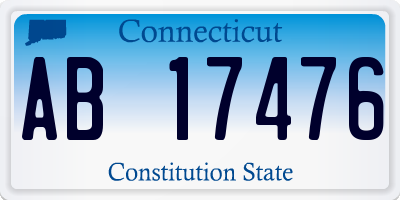 CT license plate AB17476