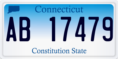 CT license plate AB17479